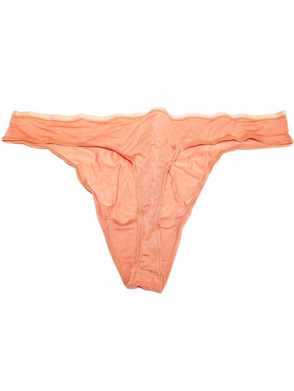 Allbirds Trino Thong Underwear Malibu Orange Merino Wool Blend 2X 36-38"